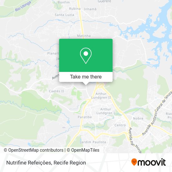 Nutrifine Refeições map