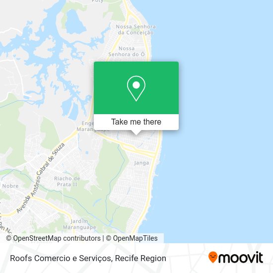 Roofs Comercio e Serviços map