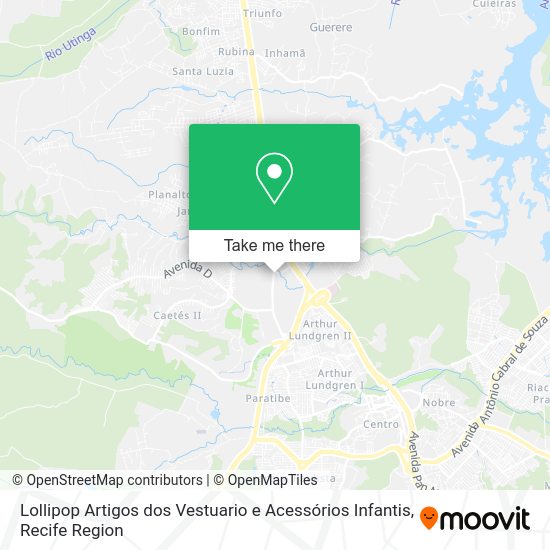 Lollipop Artigos dos Vestuario e Acessórios Infantis map