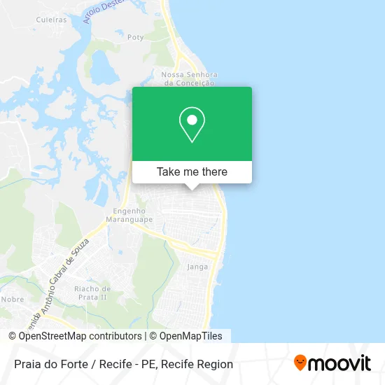 Praia do Forte / Recife - PE map