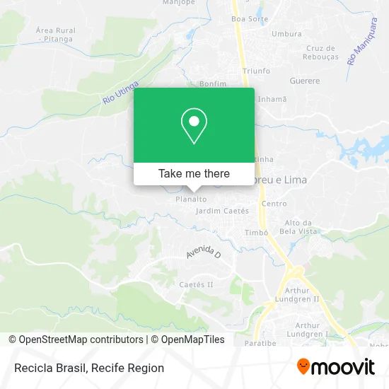 Recicla Brasil map