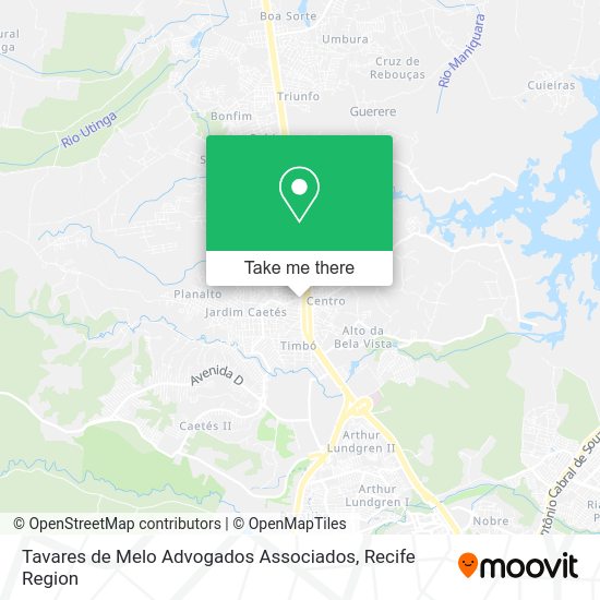 Tavares de Melo Advogados Associados map