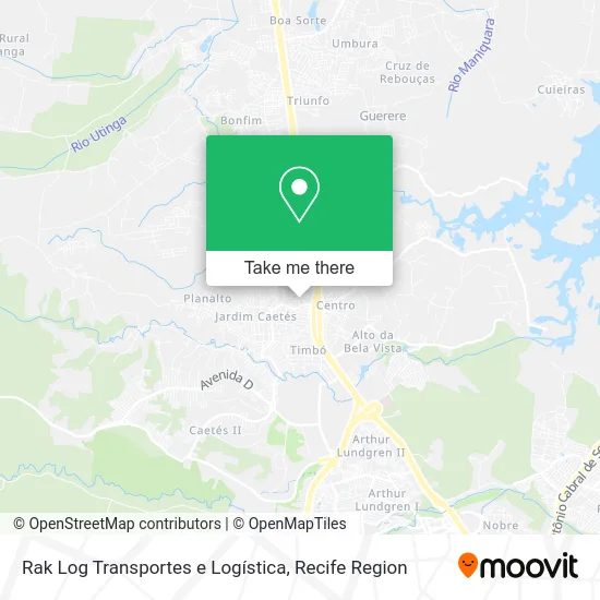 Rak Log Transportes e Logística map