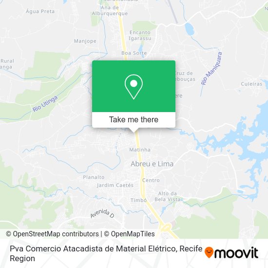 Pva Comercio Atacadista de Material Elétrico map