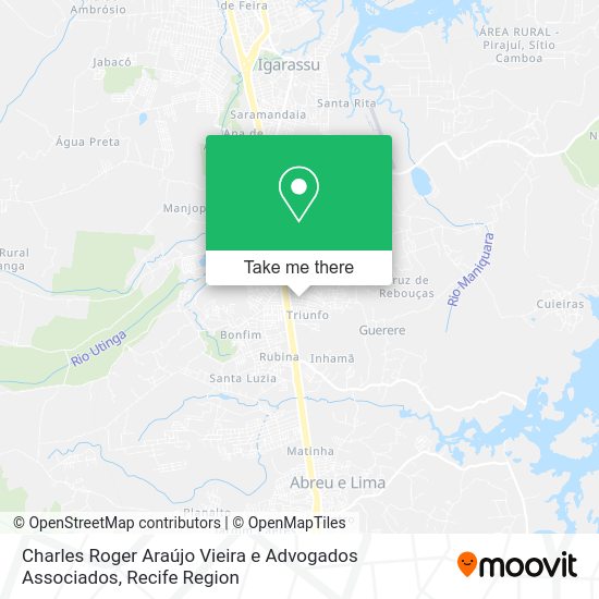 Charles Roger Araújo Vieira e Advogados Associados map