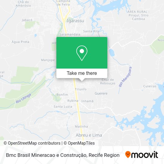 Bmc Brasil Mineracao e Construção map