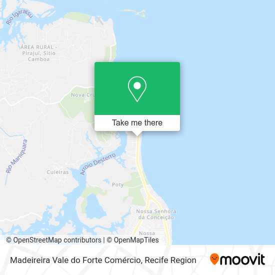 Madeireira Vale do Forte Comércio map