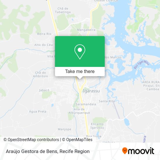 Araújo Gestora de Bens map