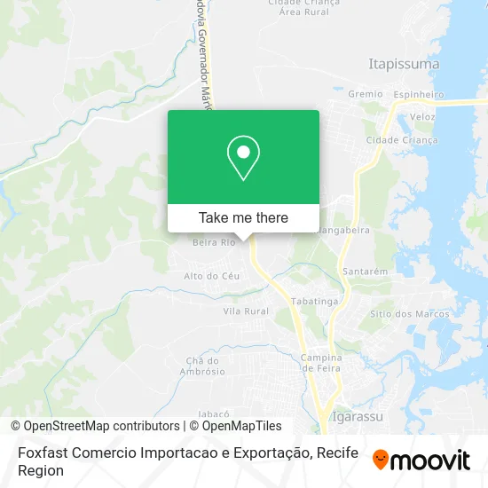 Foxfast Comercio Importacao e Exportação map