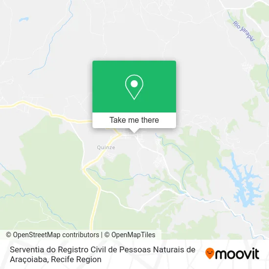 Serventia do Registro Civil de Pessoas Naturais de Araçoiaba map