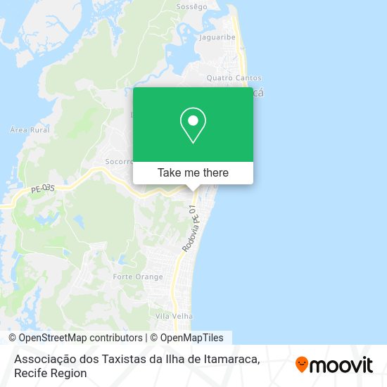 Associação dos Taxistas da Ilha de Itamaraca map