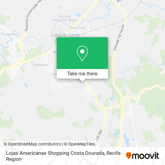 Lojas Americanas Shopping Costa Dourada map