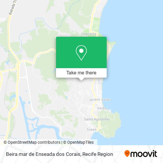 Beira mar de Enseada dos Corais map