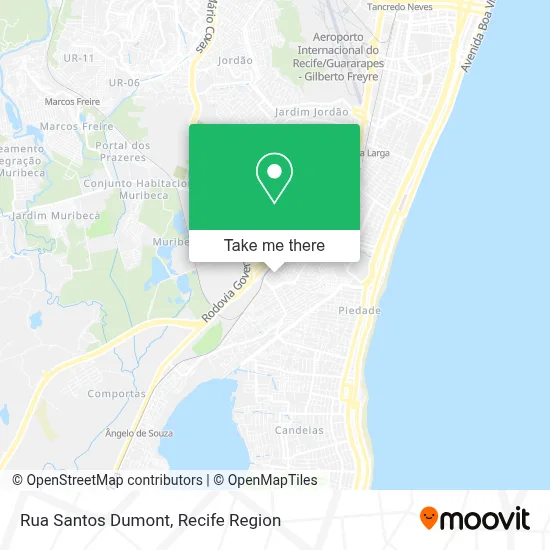 Rua Santos Dumont map