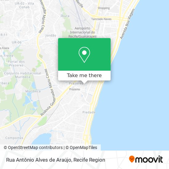 Rua Antônio Alves de Araújo map