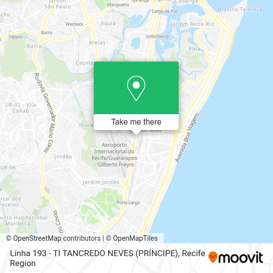 Linha 193 - TI TANCREDO NEVES (PRÍNCIPE) map