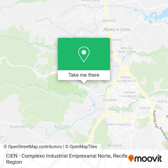 CIEN - Complexo Industrial Empresarial Norte map