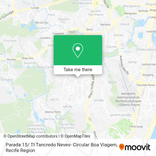 Parada 15/ TI Tancredo Neves- Circular Boa Viagem map