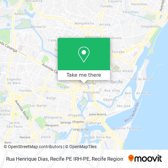 Rua Henrique Dias, Recife PE IRH-PE map