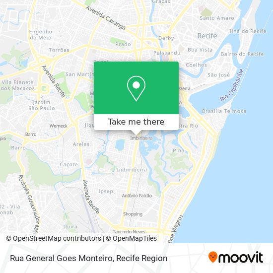 Rua General Goes Monteiro map