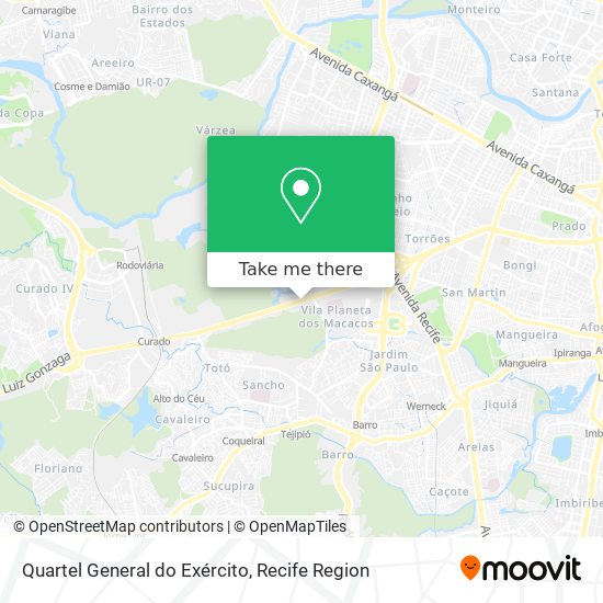Quartel General do Exército map