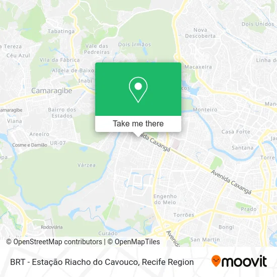 BRT - Estação Riacho do Cavouco map