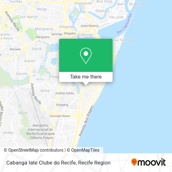 Cabanga Iate Clube do Recife map