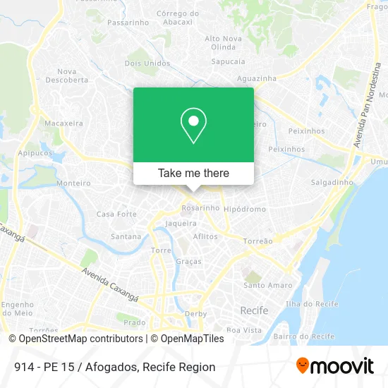 914 - PE 15 / Afogados map