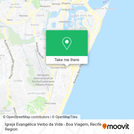 Igreja Evangélica Verbo da Vida - Boa Viagem map