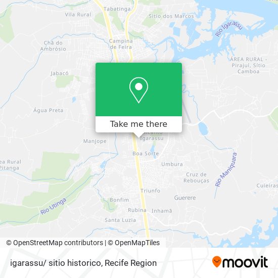 igarassu/ sitio historico map