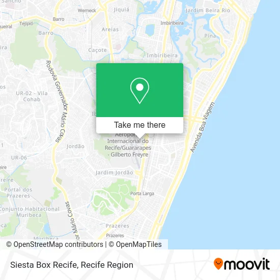 Siesta Box Recife map