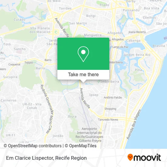 Em Clarice Lispector map