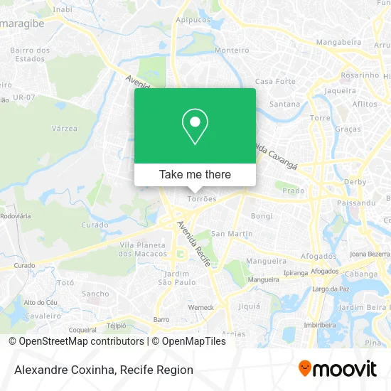 Alexandre Coxinha map