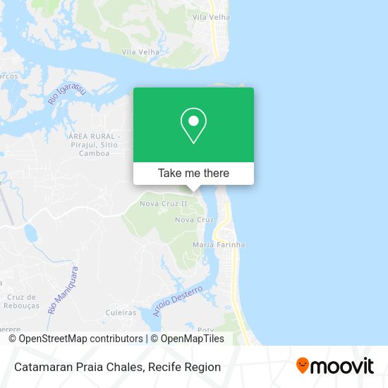 Catamaran Praia Chales map
