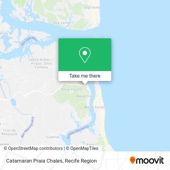 Catamaran Praia Chales map