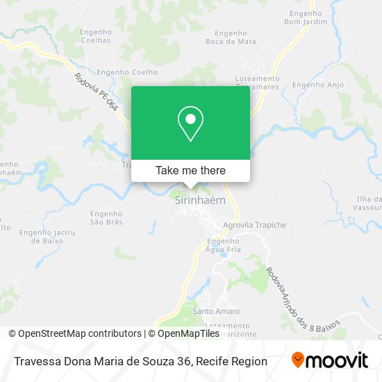 Travessa Dona Maria de Souza 36 map