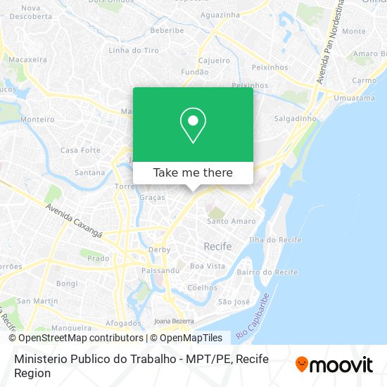 Ministerio Publico do Trabalho - MPT / PE map