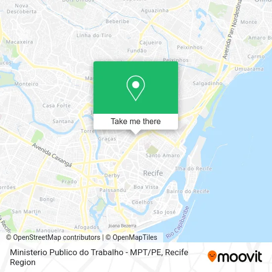 Ministerio Publico do Trabalho - MPT / PE map