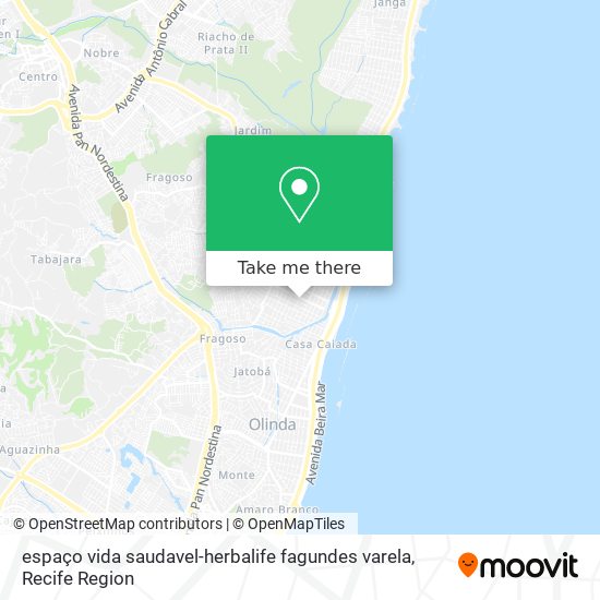 espaço vida saudavel-herbalife fagundes varela map