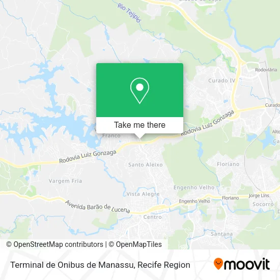 Terminal de Onibus de Manassu map