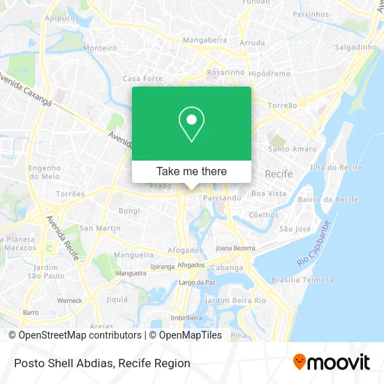 Posto Shell Abdias map