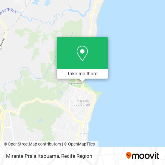 Mirante Praia Itapuama map