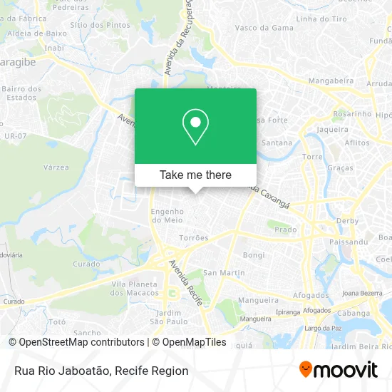Rua Rio Jaboatão map