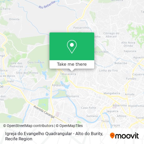 Igreja do Evangelho Quadrangular - Alto do Burity map