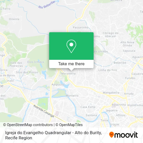 Igreja do Evangelho Quadrangular - Alto do Burity map