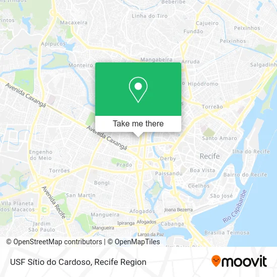 USF Sítio do Cardoso map