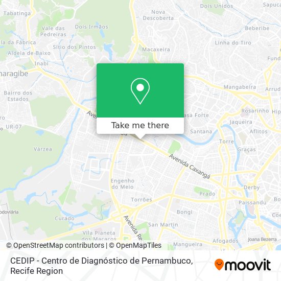 Mapa CEDIP - Centro de Diagnóstico de Pernambuco