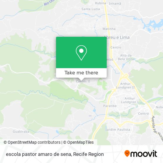 escola pastor amaro de sena map