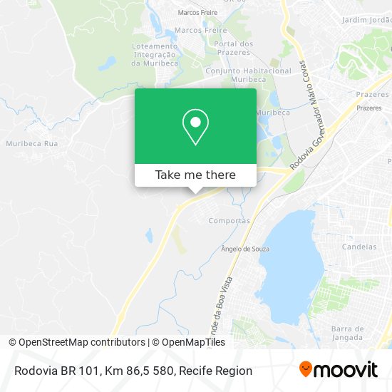 Rodovia BR 101, Km 86,5 580 map