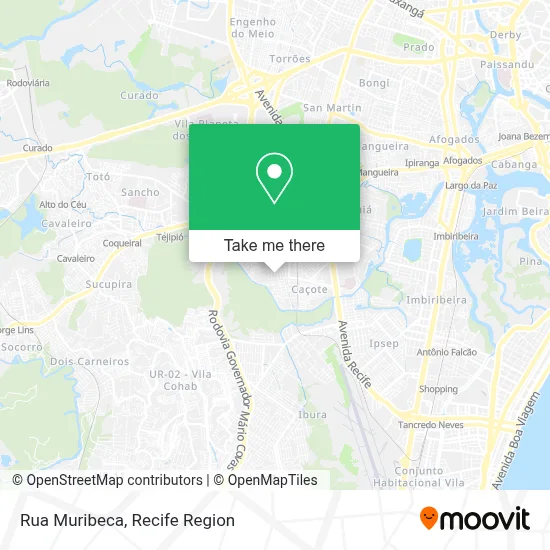 Rua Muribeca map